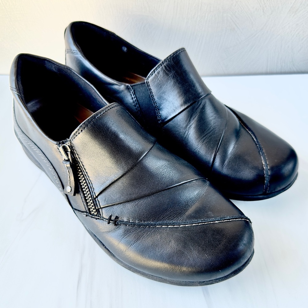 Earth Anise black leather SZ 9.5